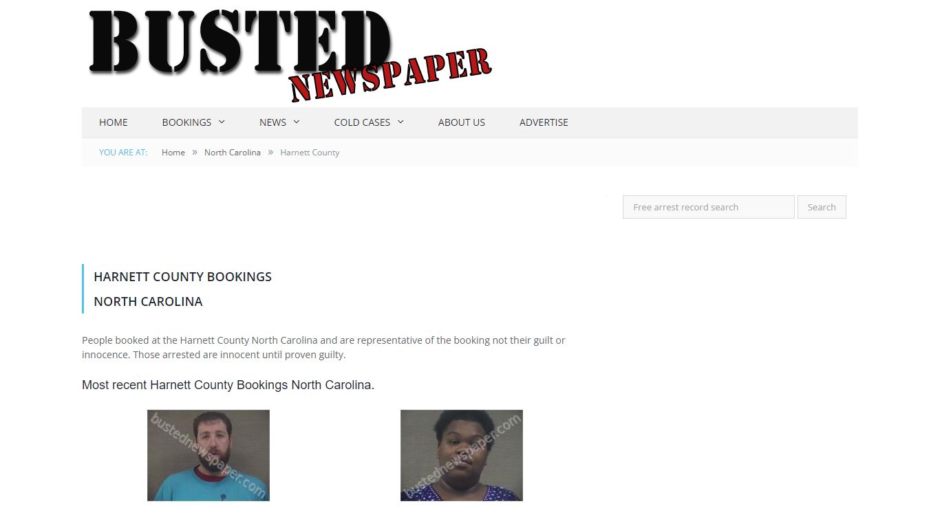 Harnett County, NC Mugshots - BUSTEDNEWSPAPER.COM